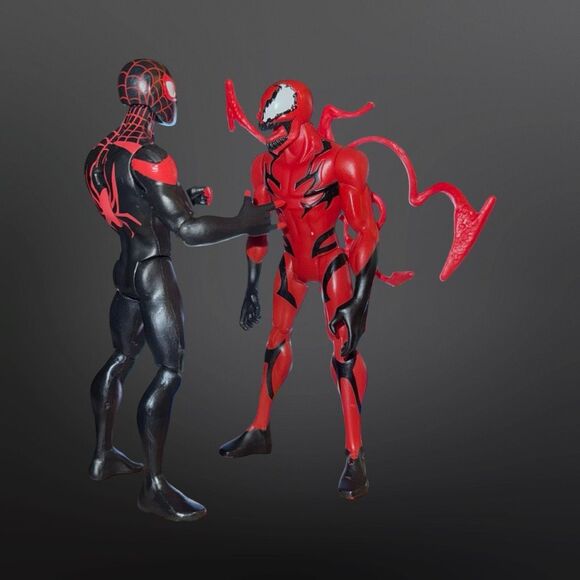 2022 Marvel Carnage Action Figure Miles Morales Vs Carnage Battle Pack A8 - Picture 1 of 15